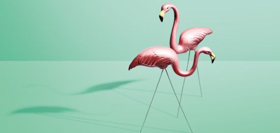 pink flamingo auction